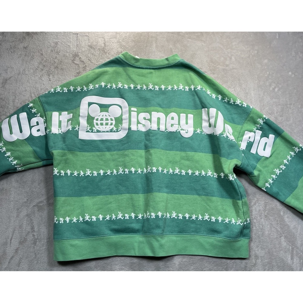 Walt Disney World Striped Pullover Mickey Friends Sweatshirt Women's S